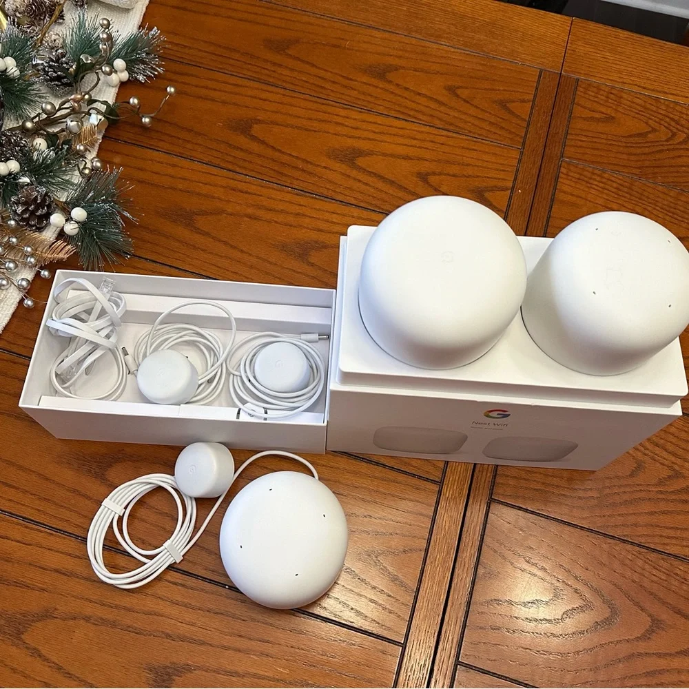 Google Nest Wifi 3 Pack (AC2200 Mesh Router with 2 Points) w/6600 Sq Ft Coverage